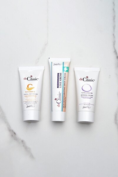 Dr. Clinic Cilt Kusursuzlaştırıcı 3'lü Bakım Seti Leke Kremi + C Vitamini Kre...