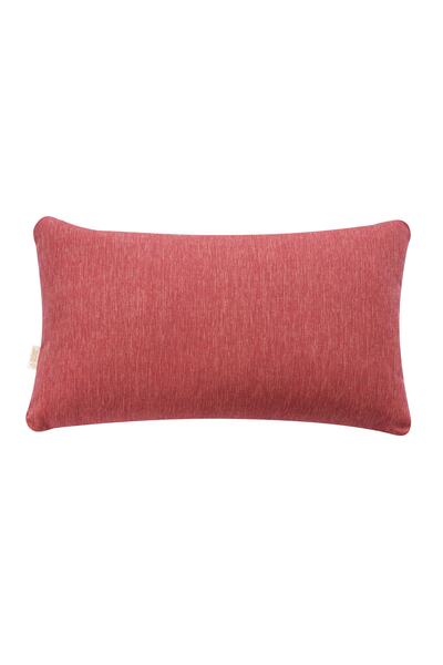 TOSHE Red Single Linen Woven Cushion Cover, Decorative Cushion