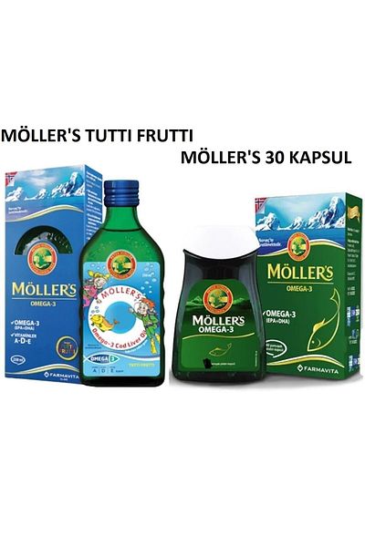 Möller's Omega-3 30 Capsules - Tutty Frutty Syrup