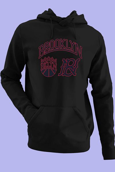 Raf Coll Hanorac oversize unisex cu glugă Brooklyn imprimat digital