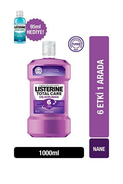 Listerine Total Care 1000 ml + Cool Mint 95 ml Hediye
