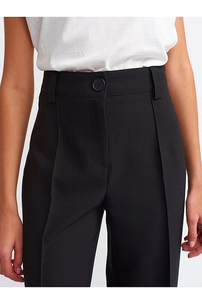 Livik Younger Black Chestnut Women's Loose Fabric 90's Super High Loose Leg Palazzo Trousers