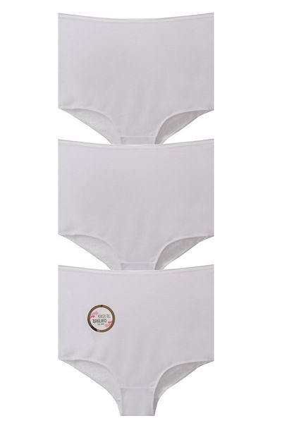 papatya lingerie Chiloți din bumbac cu talie înaltă, cu model special, pachet de 3