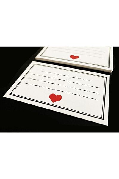 anka design Note Card 8x5cm 350gr Coated - 25 Pieces