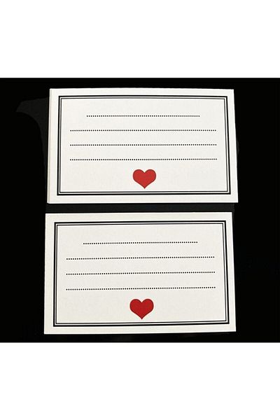 anka design Note Card 8x5cm 350gr Coated - 25 Pieces