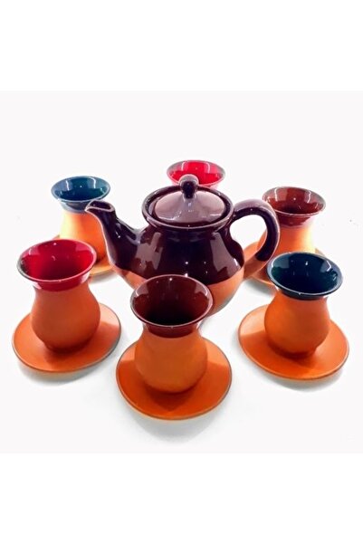 çömlek diyarı Cup Set with Teapot
