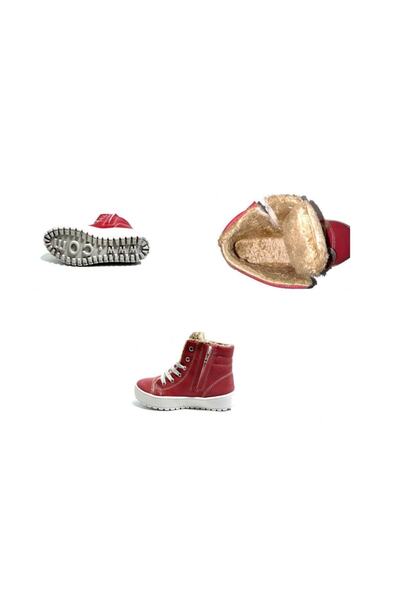 Tofima Водоустойчиви ежедневни зимни ботуши за момичета с мотив на зъби, подплатени с вълна, с цип и шнуровка