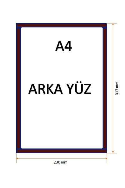 Kaizen Market A4 Magnet Dark Blue Frame Long Open (Pack of 10)