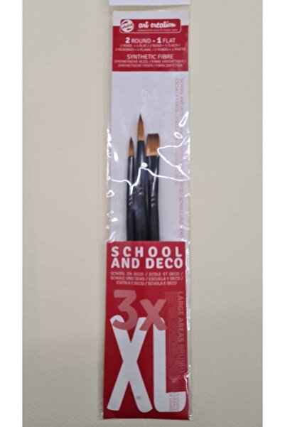 Talens Art Creation Set de perii cu mâner scurt din 3 piese Xl