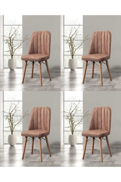 Adaliva Gürgen Ayak 1.kalite Mutfak Yemek Cafe Sandalyesi 4 Adet