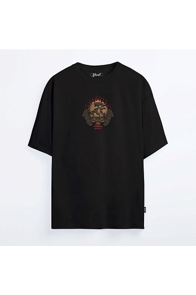 Shout Oversize Original No Guts No Glory Oldschool Unisex T-shirt