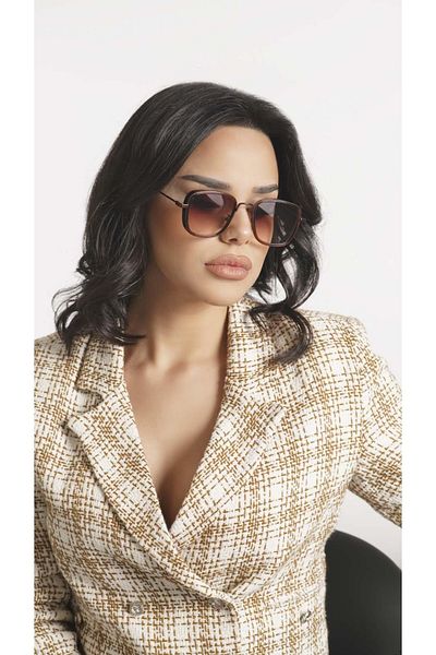 Angel Eyes Rectangular Brown Unisex Sunglasses Ae2008c2b4467