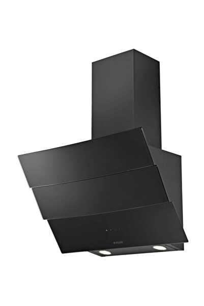 Arçelik P 12 Yes Siyah Yatık Cam  Davlumbaz