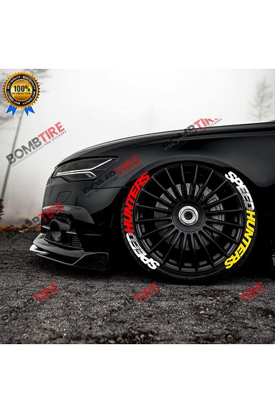 bombtire Speedhunters 2.5 Cm Double Color Tire Lettering - 4 Original Products