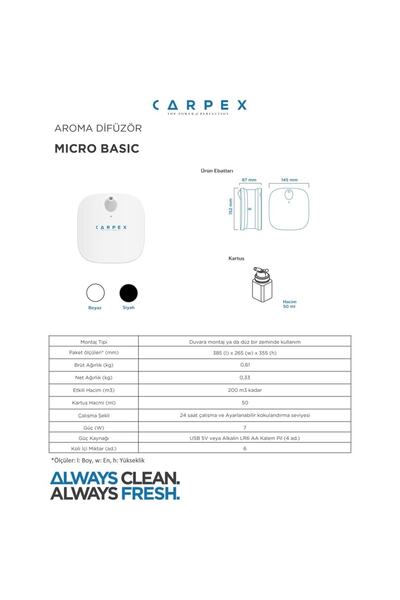 Carpex Koku Makinesi Siyah + Dark Sapphire 50 Ml