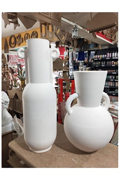 BAYRAMPASAHOBİM Ham Seramik Antik Mısır Vazo Seti