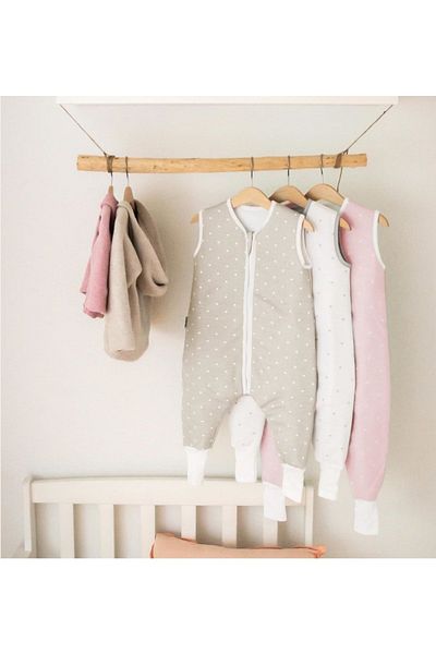 Alpar Tekstil Mink Baby Sleeping Bag - Fiber Free and Footed, 1.0 Tog