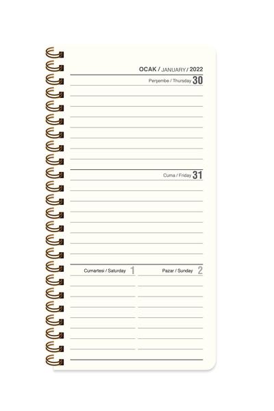 KESKİN COLOR 2023 8X16 Weekly Pocket Agenda - Pink