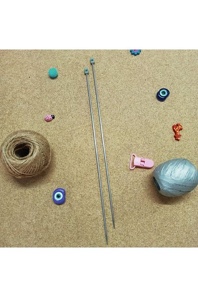 Tunç Çadır Silver Needle, Number 3, 35 Cm Knitting Needle