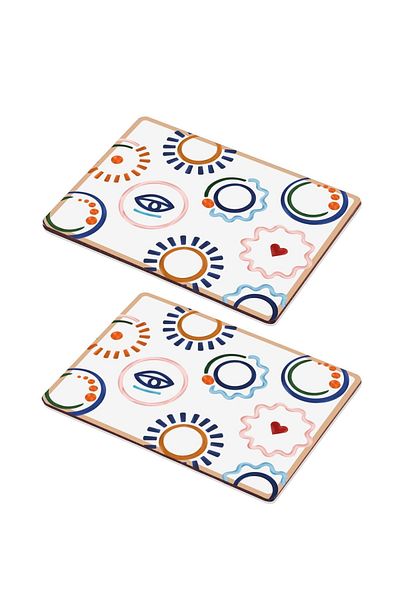 The Mia Serviciu Abstract American Set de 2 30x40 Cm