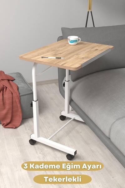 Depolife Eğim Yükseklik Ayarlı Laptop Sehpası Kahvaltı Ders Çalışma Bilgisaya...