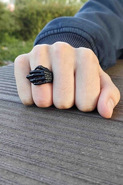 TREND COLLECTİON نموذج مخلب الهيكل العظمي حلقة سوداء قابلة للتعديل