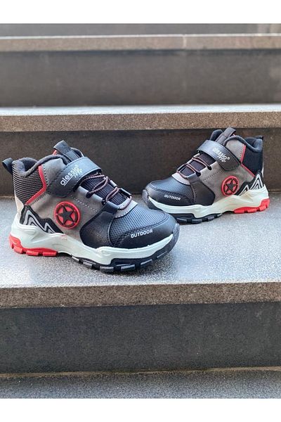 Aleza Shoes Παιδικά αθλητικά παπούτσια καπνιστά κόκκινα χειμωνιάτικα ανθεκτικά στο κρύο