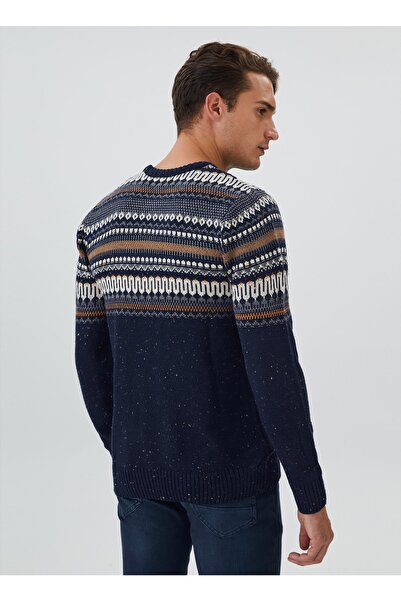 Lee Cooper Чоловічий светр з ярким коміром, синій, 231 см, 241003 Darıan Lacivert