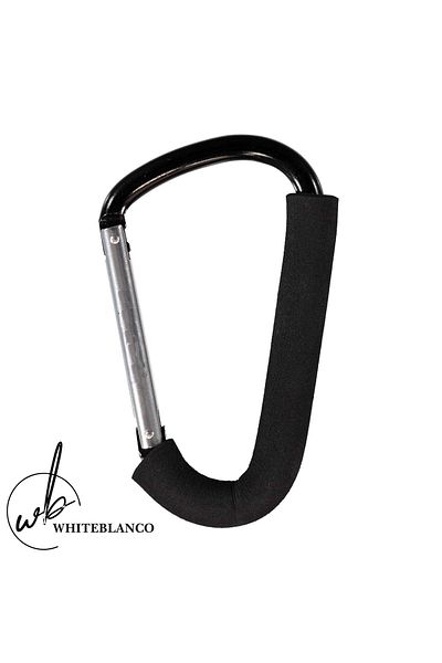 WHITEBLANCO Clip Stroller Hook 15 Cm Black Bag Carrier