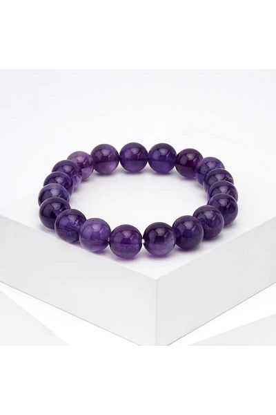 Padore Accessory Purple Color Very Stylish Agate Natural Stone Bracelet Peace Bracelet