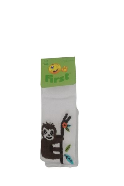 First Baby Medium Thick Patterned Pantyhose
