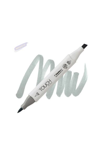 Shinhan Art Touch Twin Brush Pen : Double Sided Marker : Gg3 Green Gray