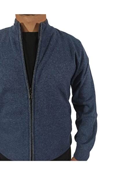 DCN Ateş Kuzu Yünü Fermuarlı Hırka-6521