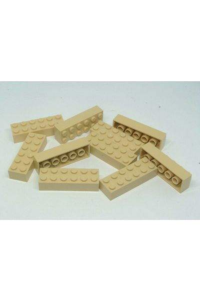 LEGO Original Accessory Moc Custom Creator Brick 2 X 6 Bricks Tan 4 Pieces Will Be Sent