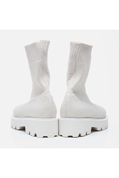 Hotiç Beige Women's Flat Boots