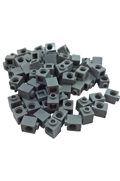 LEGO Accessory Moc Custom Creator Technic Brick 1 X 1 Brick Dark Gray 4 Pieces to Send