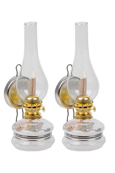 ŞEHRİMOSTARKIRK1 Nostaljik Gaz Lambası 14 No -2 Adet-şeffaf