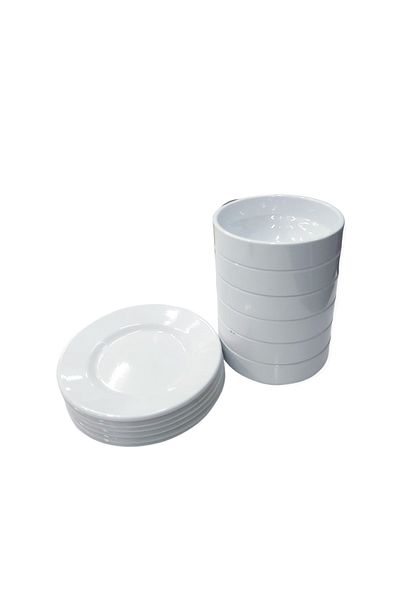 Matar Endüstriyel Mutfak Ekipmanları Thermo Melamine Soup Bowl and Bottom Plate Set of 6
