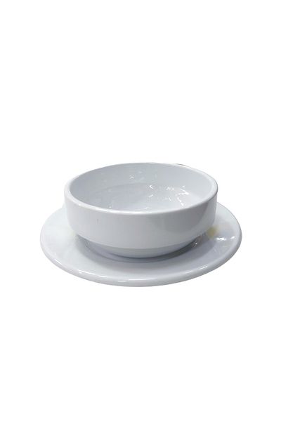 Matar Endüstriyel Mutfak Ekipmanları Thermo Melamine Soup Bowl and Bottom Plate Set of 6