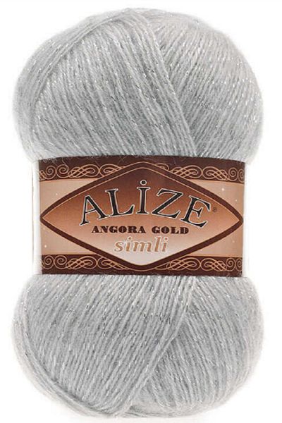 Alize Angora Gold Glitter Gray 5 Pieces Color: 21
