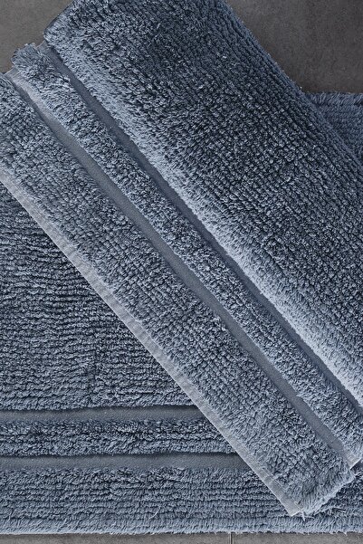 Yataş Felicia Bath Mat Set - Indigo