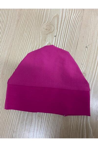 Adasea Plain Fuchsia Hijab Swimsuit Cap