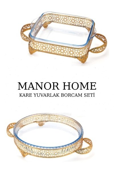 Manor 2'li Altın Büyük Boy Seri Borcam Standı Seti (SADECE STAND)