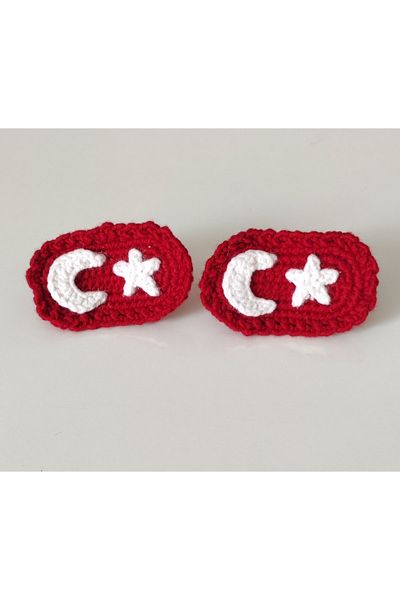ebrunundünyası Amigurumi 29 October-23 April Flag Detailed 2-Piece Snap Buckle