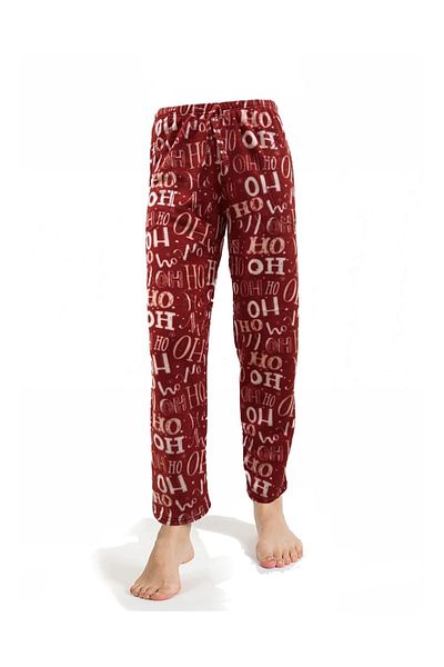 CALİA Women's Fleece Winter Pajamas with Bottom Pockets