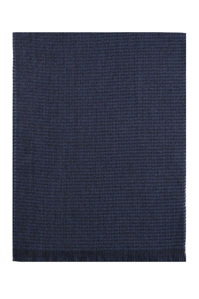 Esgue Patterned Navy Blue Scarf & Camisole