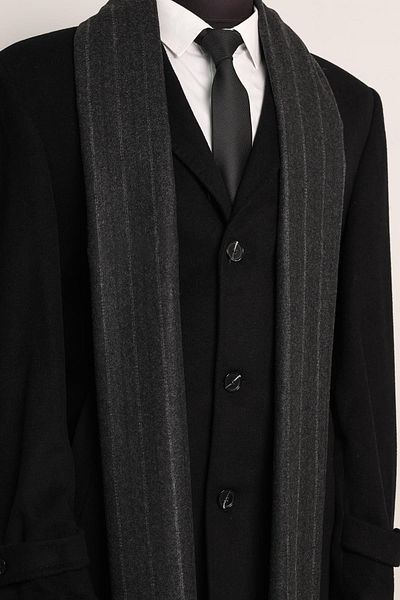 Esgue Gray Striped Scarf & Camisole