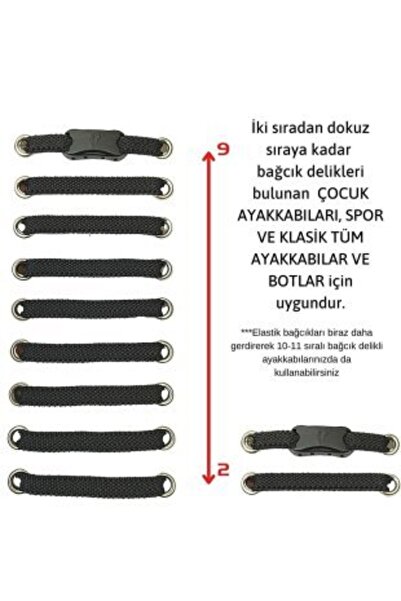 Ankanorm Pratik Ayakkabı Bağcığı Takbırak Bağcık Elastik Klipsli Lastikli Bot Çocuk Ayakkabı Bağcığı (GRİ)