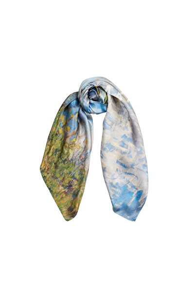 ipekevi Γυναικείο σατέν μεταξωτό μαντήλι με σκίαστρο