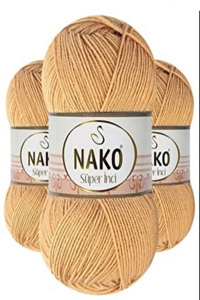 NAKO Super Pearl Mustard 5 Pieces Color: 294